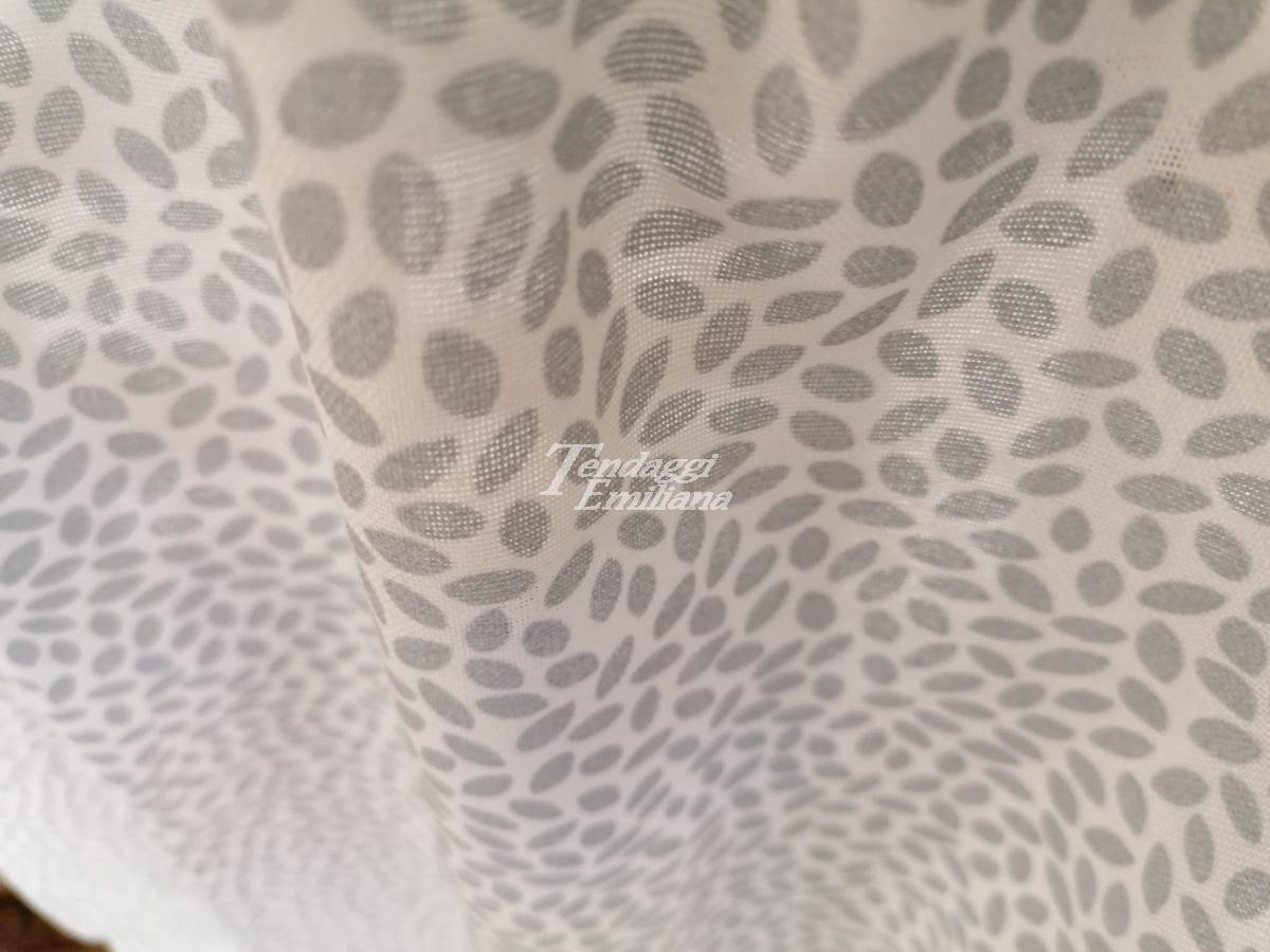 Tendine made in Italy in misto lino colore grigio