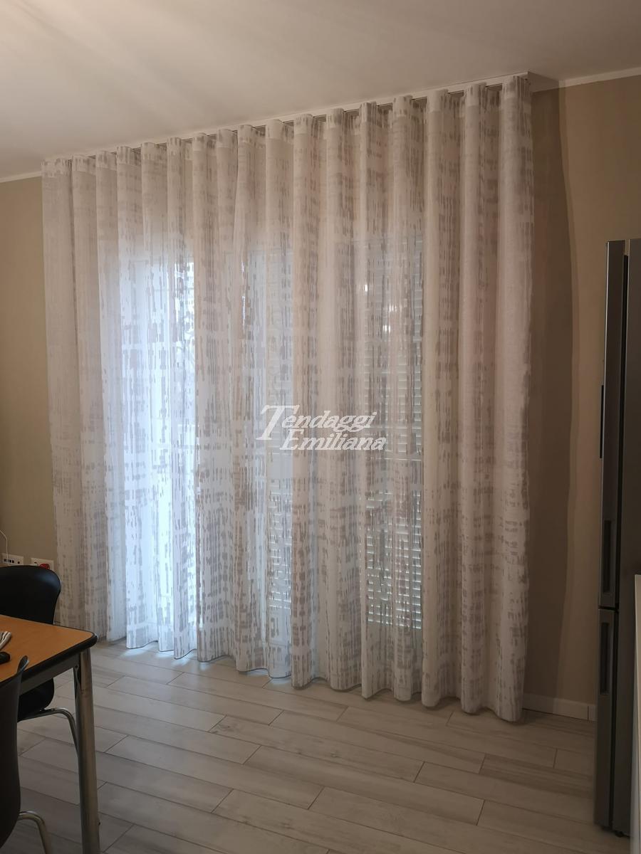 COLLEZIONE Tenda geometrica moderna grigia 019 - Tendaggi Emiliana