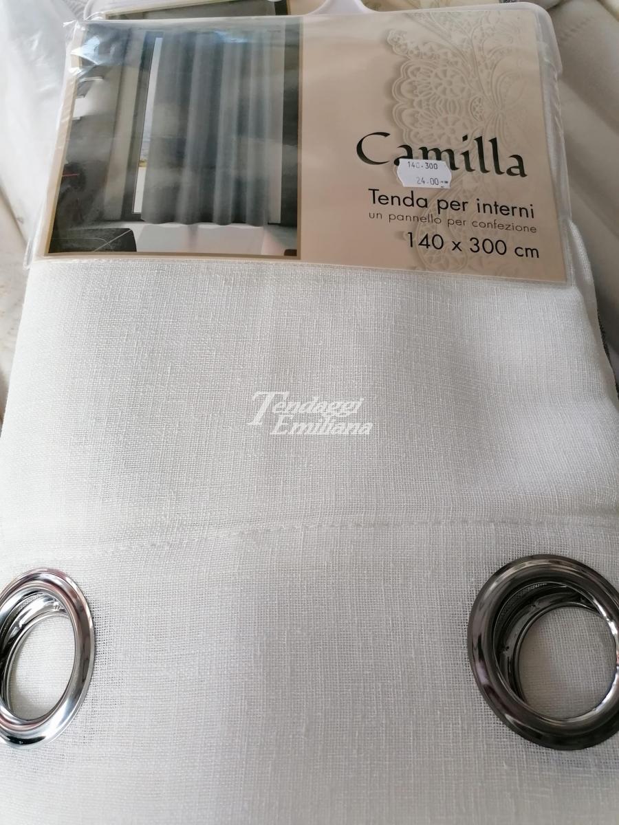 TENDA CONFEZIONATA  CON ANELLI ASYA modello CAMILLA 