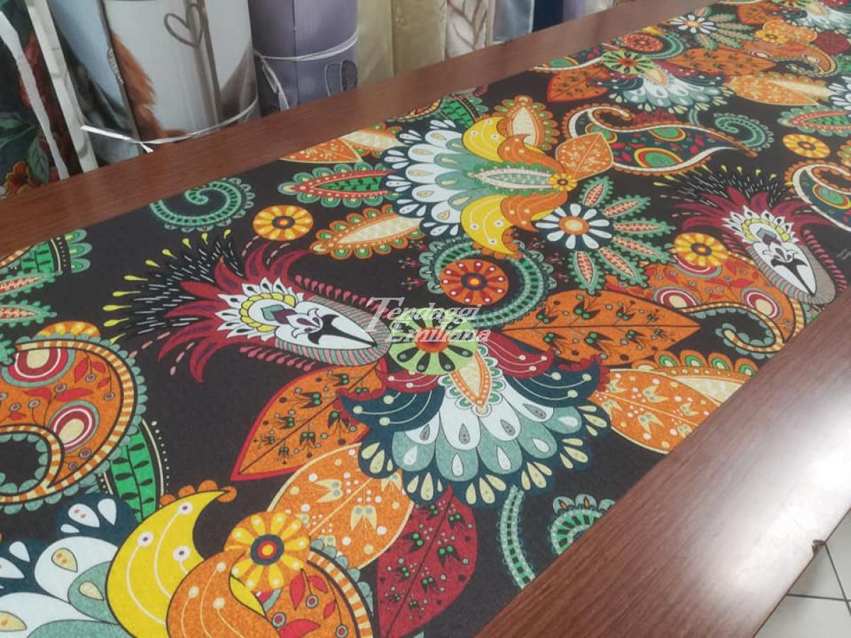 Tappetino italiano antiscivolo e antimacchia PAISLEY 
