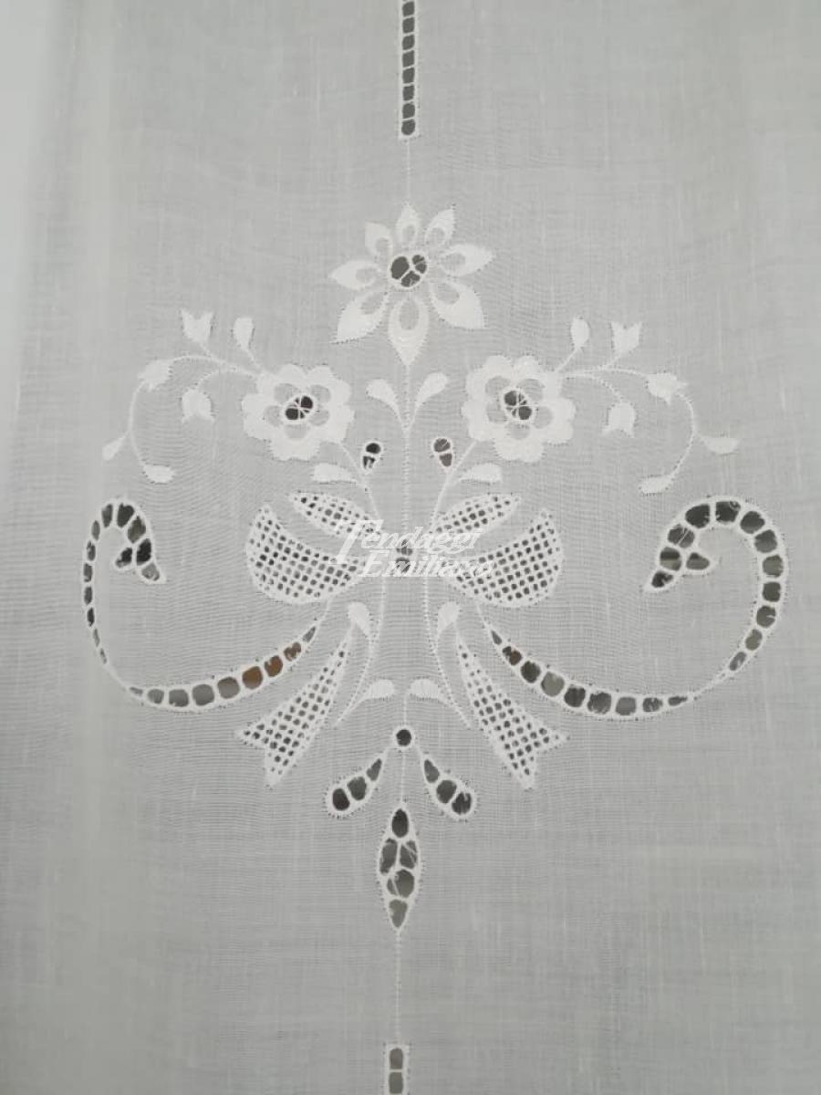Tenda classica RICAMO FLOREALE Made in Italy