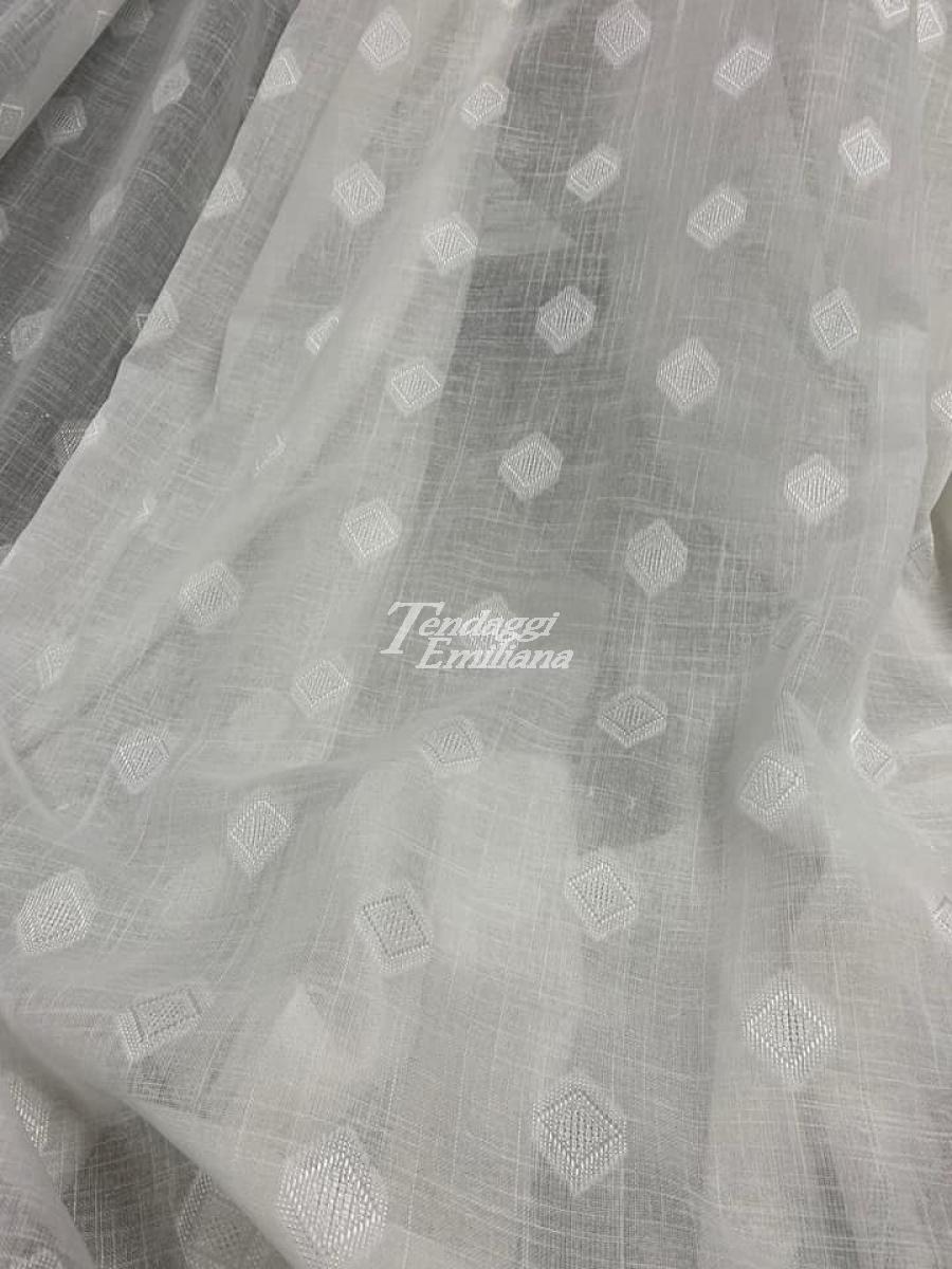 COLLEZIONE Tenda lavorazione Jacquard tessuto in misto lino 008