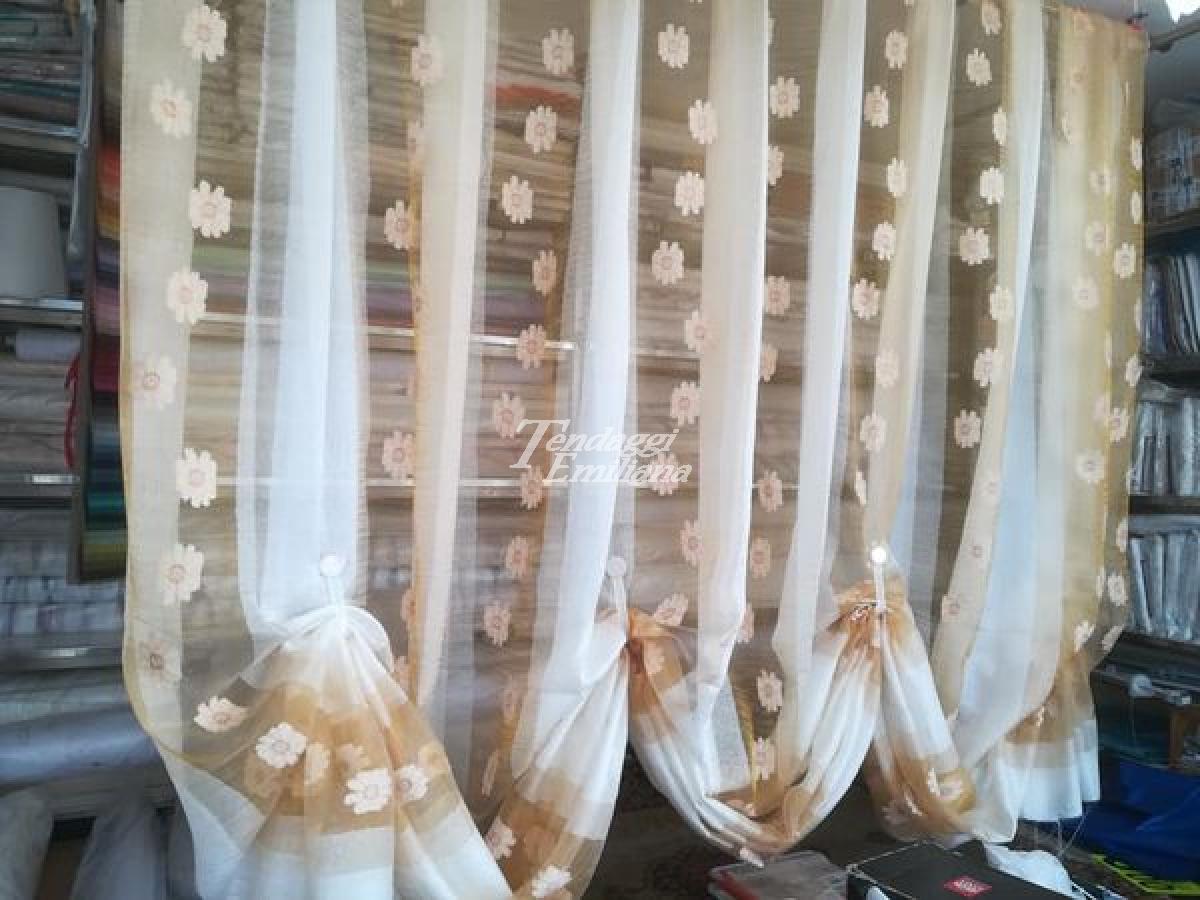 Tenda fil coupè organza margherita