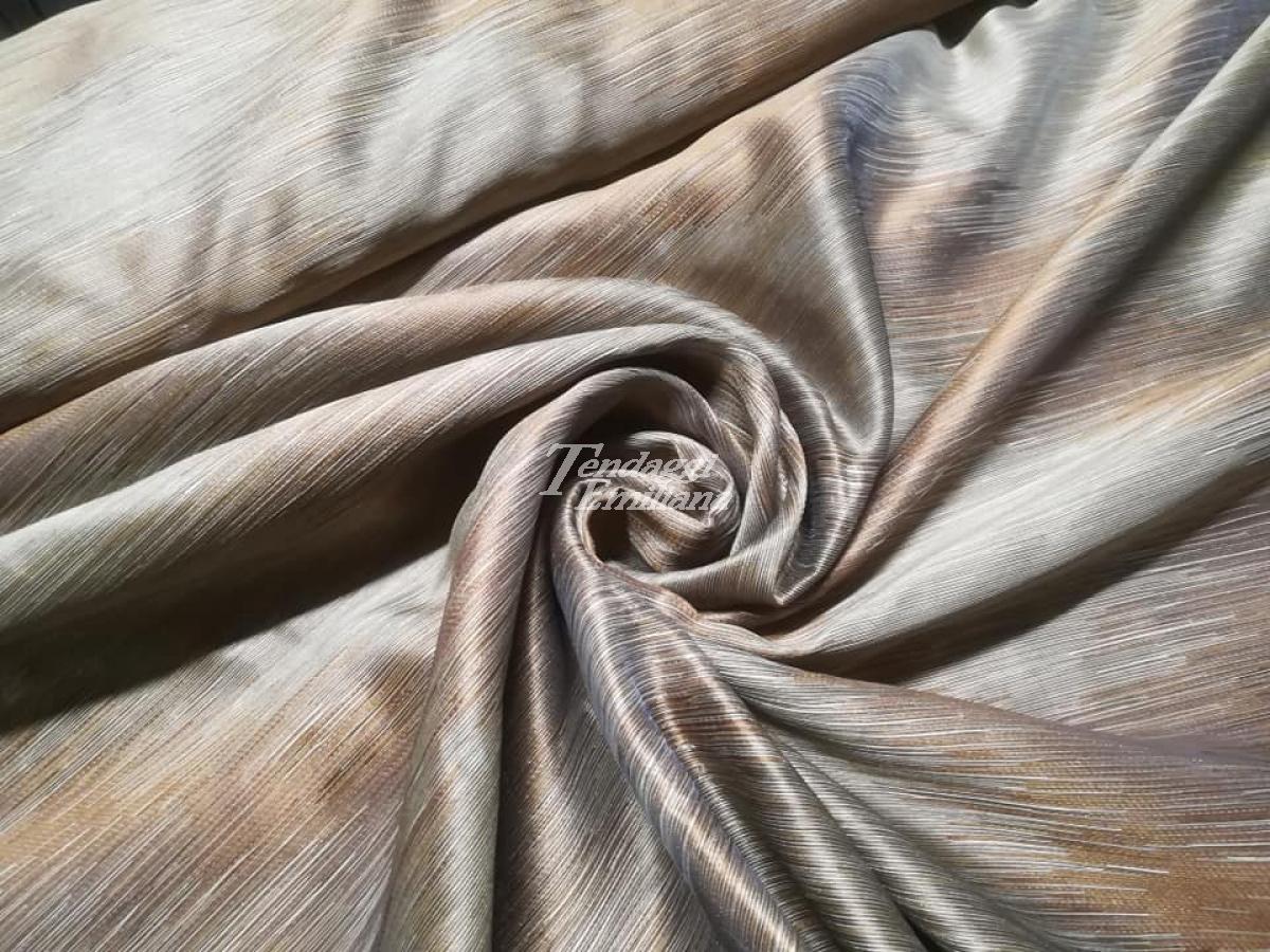 CALATE Tessuto per tendaggi in rasatello tubico lavorazione jacquard.